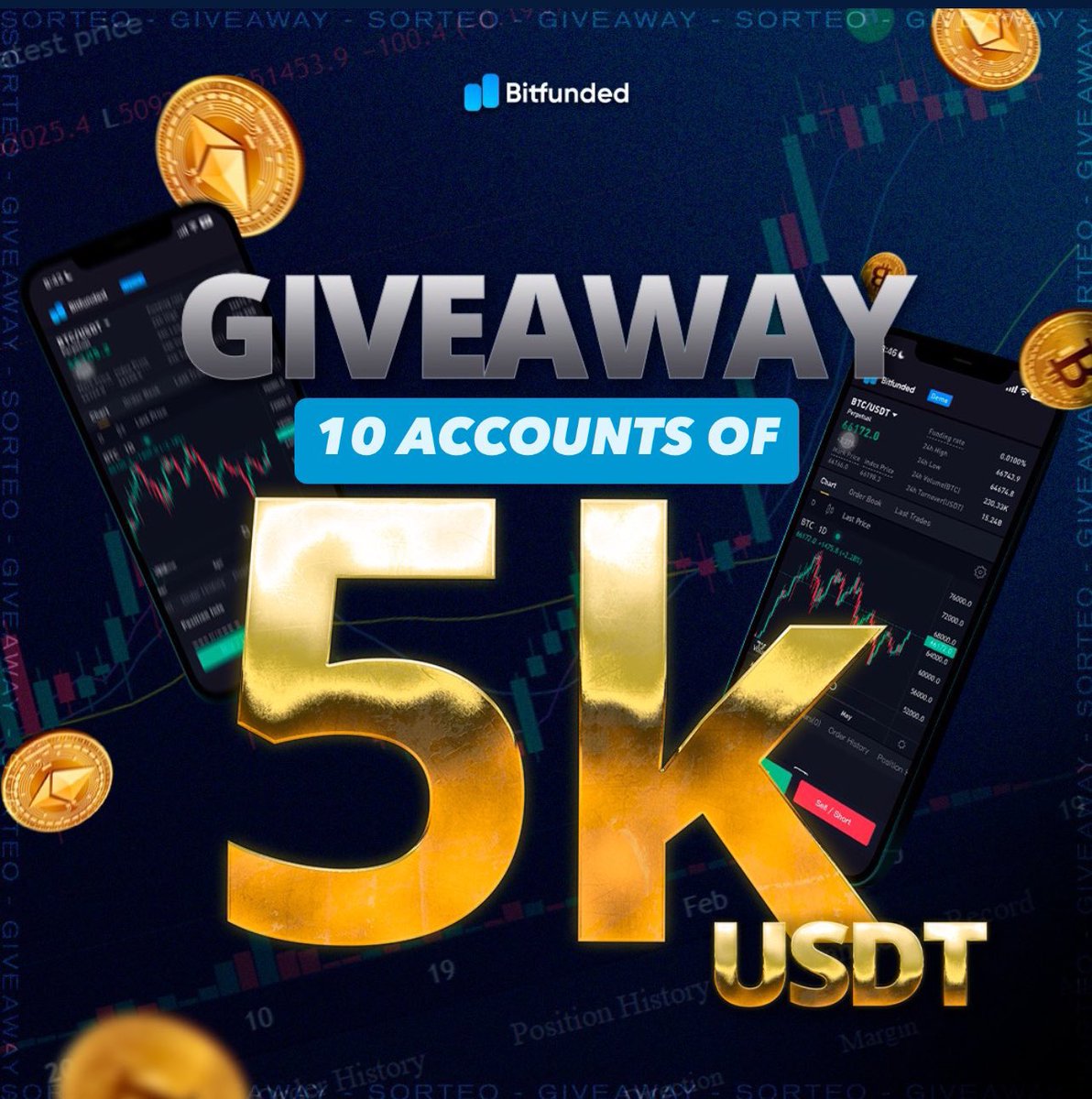 bitfunded's tweet image. GM, it’s time for a new #Giveaway 🎁

10 X 5K USDT #Bitfunded account!

To participate:

1) Like this post ❤️
2) Retweet this post 🔁 
3) Tag a friend 🤝

We know many of our community couldn’t join us at #TOKEN2049 so we have prepared this specially for you💙

Good luck!! 🍀
