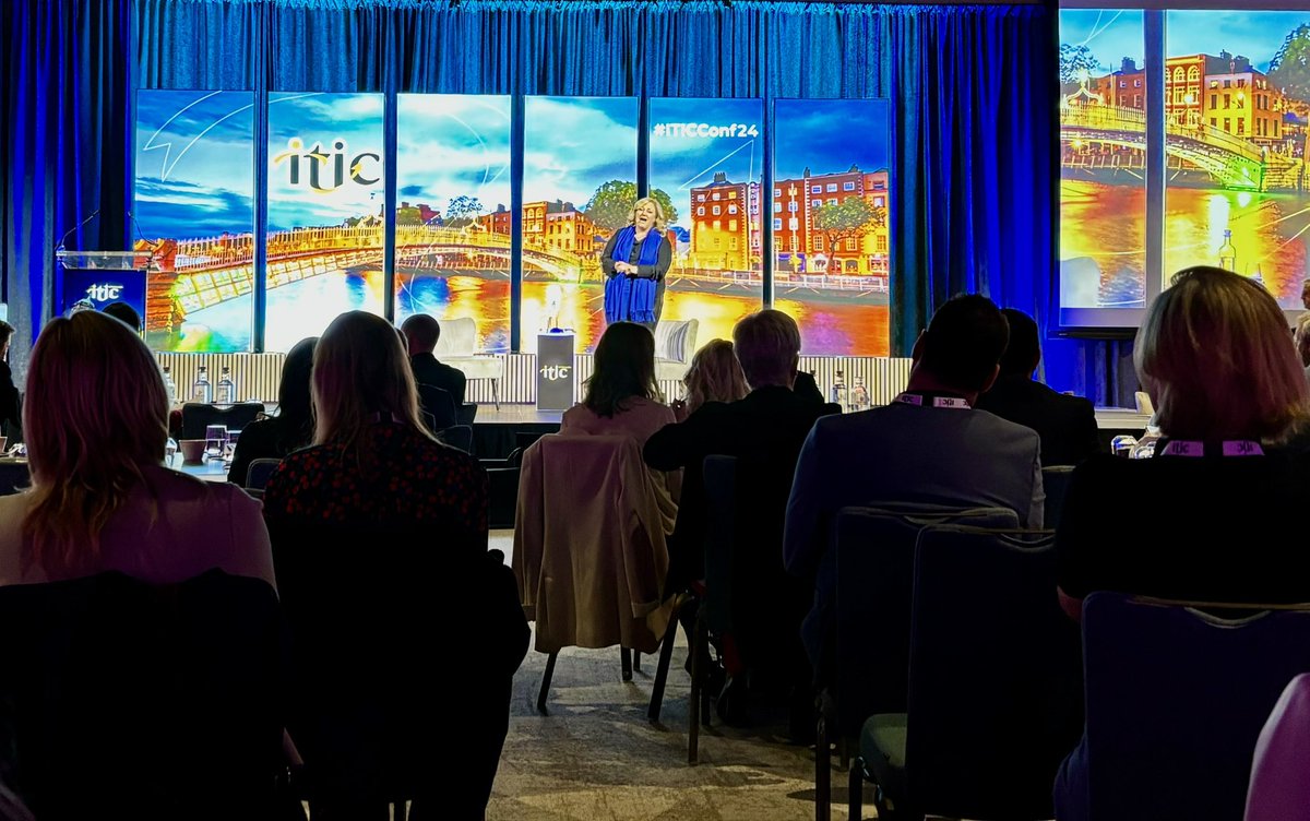Dearbhall McDonald opens ITIC conference. Looking forward to hearing the insights into the future of the tourism sector #ITICConf24