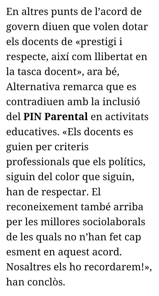 SindAlternativa's tweet image. 👉 El @ppbalears ha fet una petita passa i s'ha desmarcat del PIN PARENTAL que està als punts de Govern amb l'extrema dreta 

🖥️ Hemeroteca google.com/amp/s/amp.dbal… 
@dbalears 

#noalpinparental
