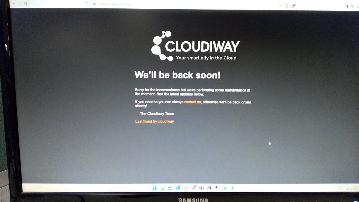 sameepmishra's tweet photo. @cloudiway what's wrong? https://t.co/3W9XHKz7hH