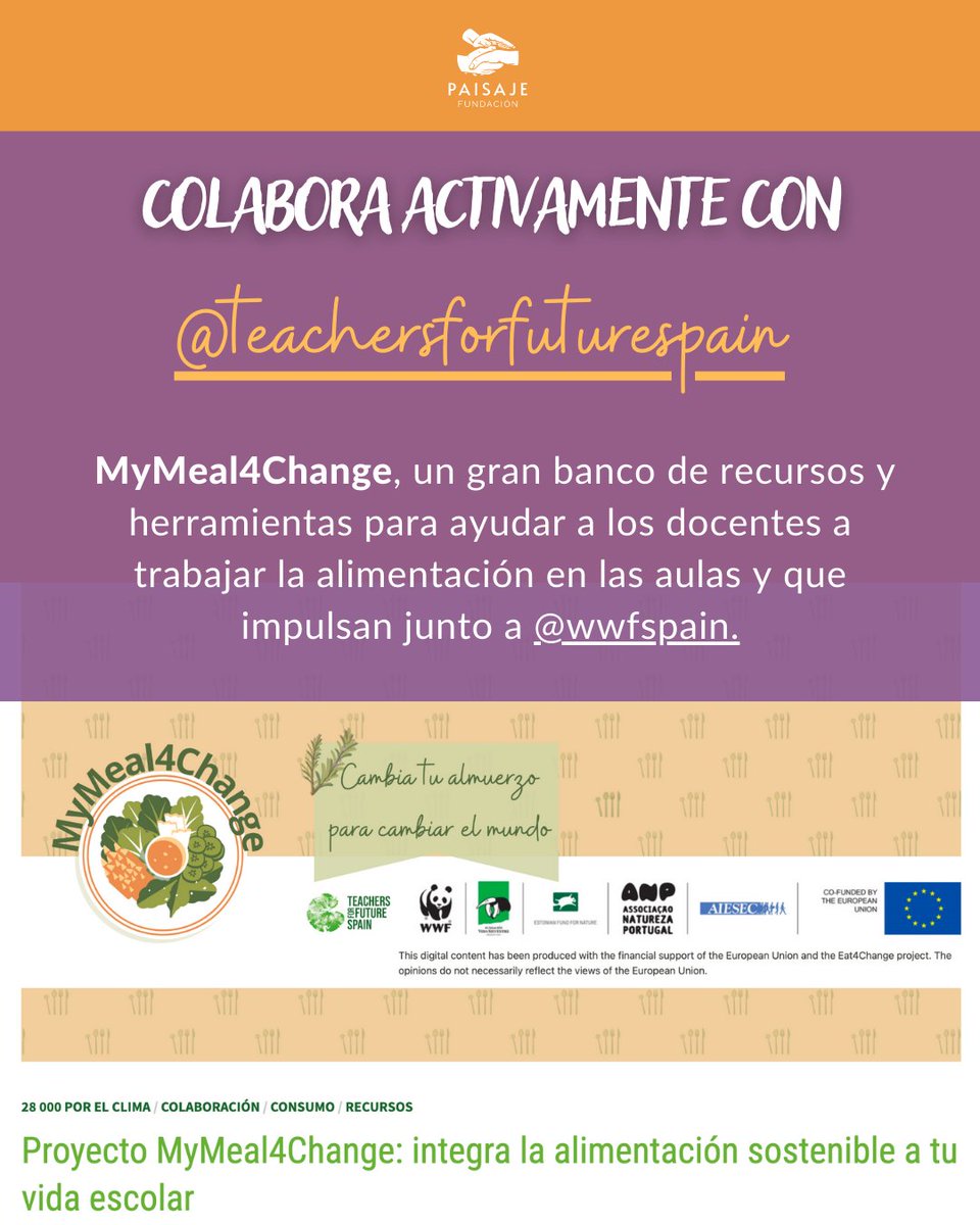 F_Paisaje's tweet photo. Hablar de Teresa es hablar de acción y pasión por la educación y la alimentación sostenible y saludable. 🧑‍🏫🌱

#educadorasenpaisaje #rededucadorasenpaisaje #educarenpaisaje #pedagogiadelpaisaje #pedagogiasalternativas #educacionmedioambiental #educacionregenerativa https://t.co/d4ceFpz1T6