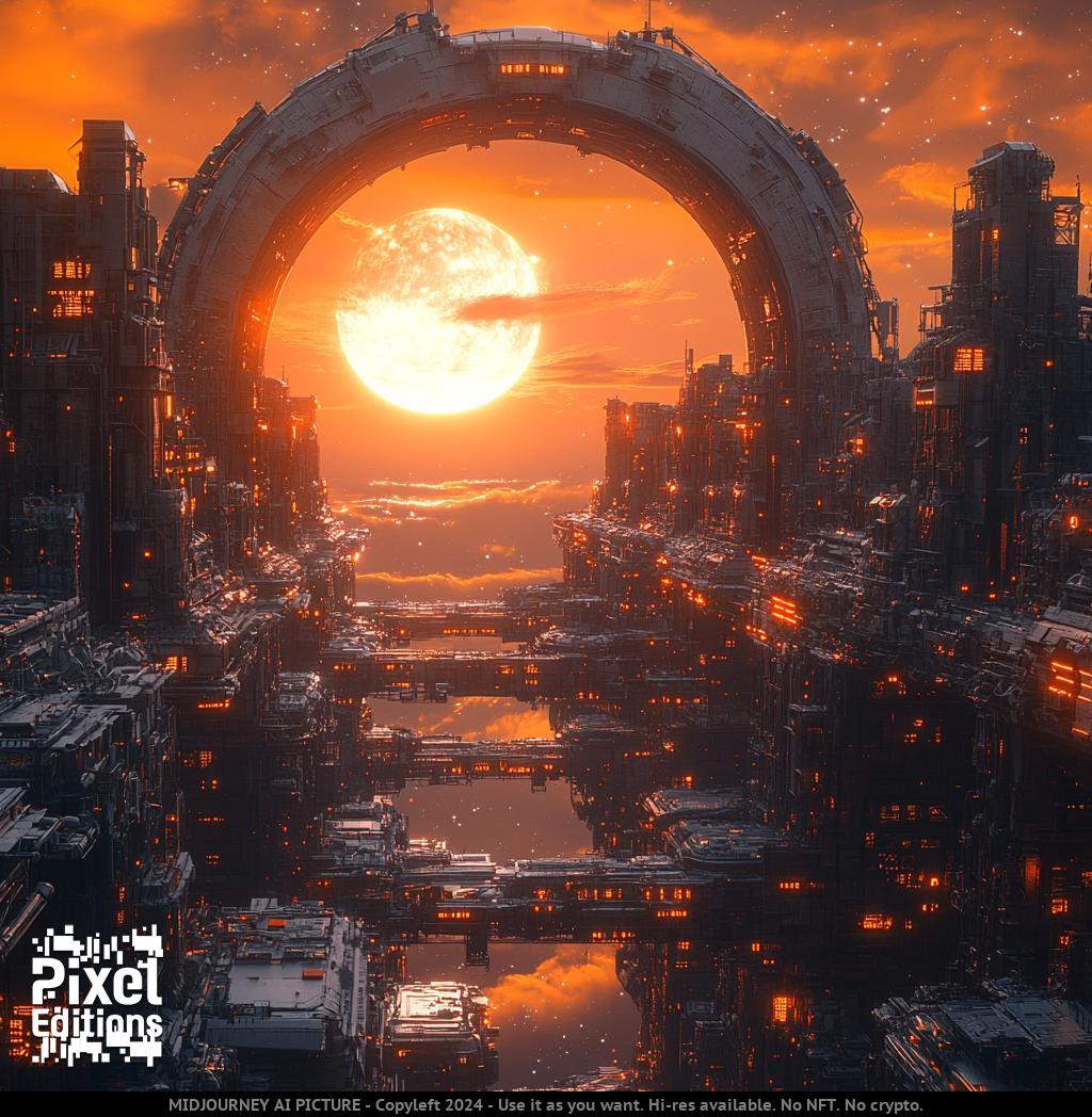 Pix3lEditions's tweet photo. The Next Frontier
#architecture
#robots
#futuretechnology
#pixeleditions
#pixedmagazine 🔥
#midjourney
#promptart
#aiart
#aiartwork
#artificialintelligence
#aiforfreedom
#lovemidjourney61
🌐 Visit our newsletter https://t.co/2fBgeTb4Iq https://t.co/4xy2Ho90Ff