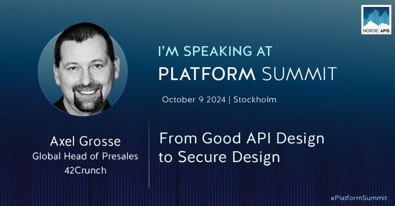 85% of enterprises acknowledged suffering an API attack in 2023. Axel Grosse demonstrates how to fortify your APIs leveraging Copilot AI assistant and static and  dynamic testing for code remediation at Nordic APIs Platform Summit next month.
nordicapis.com/sessions/from-…
#apisecurity