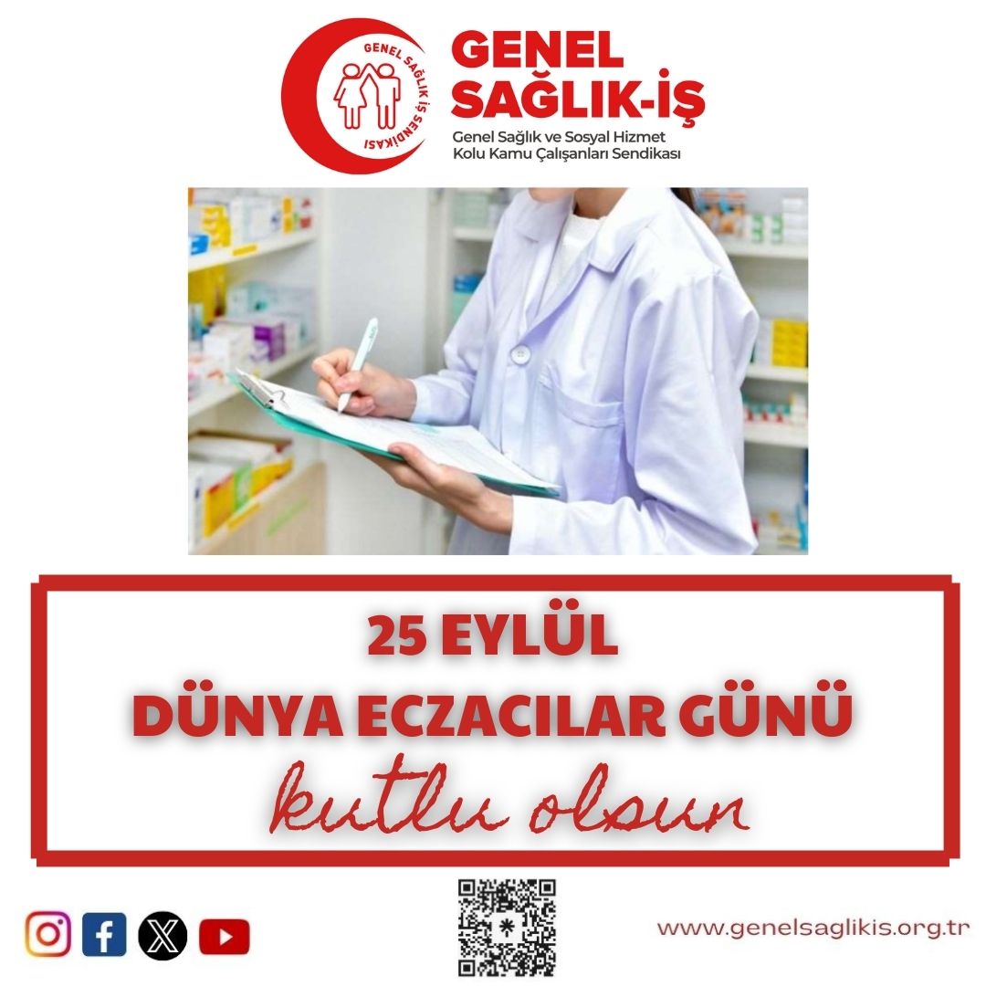 genelsaglikis's tweet photo. 25 Eylül Dünya Eczacılar Günü Kutlu Olsun

Günümüzde eczacılar, kamuda eczane çalışanları, personel yetersizliği nedeniyle “hastanelerin ihtiyacı olan tüm ilaç ve tıbbi sarf malzemelerinin ihtiyaç tespitlerinin yapılması, gelen ilaç ve sarf malzemelerinin uygun şekilde depolanması, stok durumu kontrollerinin yapılması, tüketimi azalan ilaç ve sarf malzemelerinin başka hastaneye devrinin sağlanması, firma tarafından gönderilen ilaç ve sarf malzemelerinin alınması, muayene komisyonlarının yapılması, gönderilen ürünün uygunluğunun kontrolü, ilaç ve tıbbi sarf malzemelerinin hastane servis depolarına verilmesi, eczacı denetiminde hasta bazlı ilaç hazırlanması” gibi birçok görevi yerine getirmektedir. 

Plansız ve programsız yeni eczacılık fakültelerinin açılmasıyla zaten istihdam sorunu yaşayan eczacılar zor durumda bırakılmaktadır. İlaç konusunda dışa bağımlı olan Türkiye’de, ilaç yokluğu ciddi boyutlara ulaşarak krize dönüşmektedir. Böylesi bir süreçte halk sağlığı için çalışan eczacılar, halka ilaç temininde sıkıntılar yaşamaktadır.

Eczacılara görevleri olmayan bu kadar yoğun işlerin yaptırılması ile fiziki ve ruhi çöküntüye sebep olunmaktadır. Eczacıların teşvik ve ek ödeme haksızlığı giderilmeli ve kat sayısı artırılmalıdır. Eczane birimleri yakıcı ve tahriş edici ürün barındırdığından riskli birim olarak değerlendirilmeli, depolama ortamı düzeltilmelidir. Meslek tanımları görev ve sorumlulukları netleşmeli, stok-ilaç-tıbbi sarf planlamaları yapılmalıdır. 

Sendikamız Genel Sağlık-İş olarak, tüm eczacılarımızın 25 Eylül Dünya Eczacılar Gününü kutluyoruz.

Dr. Derya Uğur
Genel Sağlık-İş 
Genel Başkanı

#25eylüldünyaeczacılargünü