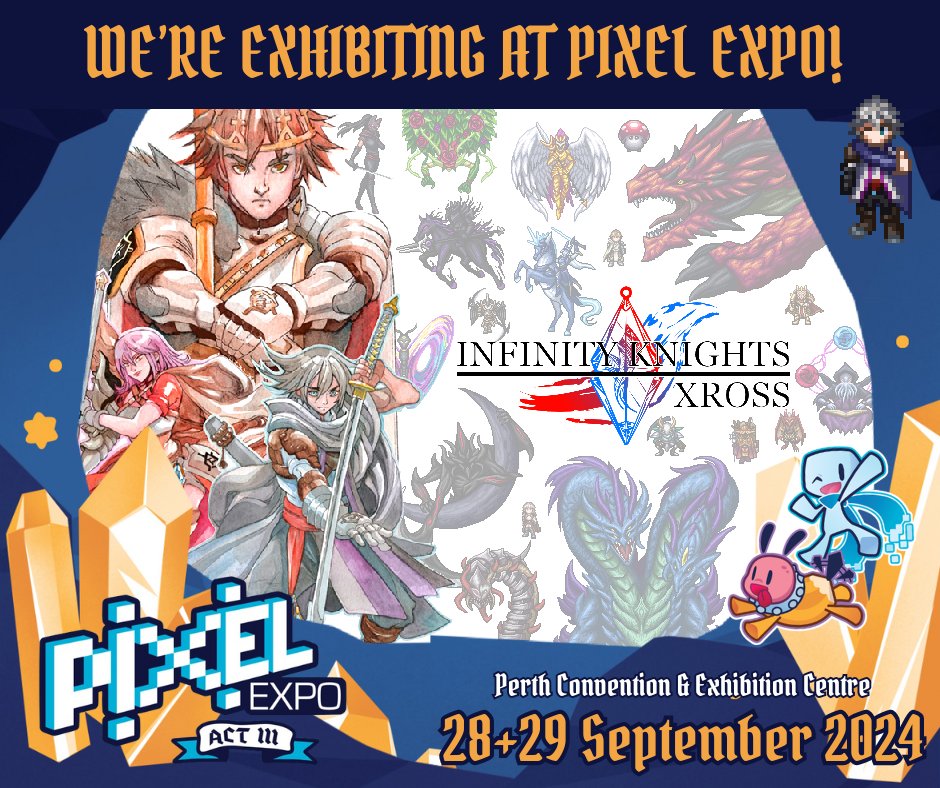 Infinity Knights: Xross⭐Co-op Retro Adventure RPG (@ik_xross) on Twitter photo Excited to announce that we three brothers are attending our first convention this weekend, <a href="/MyPixelExpo/">Pixel Expo</a>! We'll be hosting a stall to talk all things #InfinityKnightsXross and videogames in general - so come say hi! 😊 Excited to announce that we three brothers are attending our first convention this weekend, <a href="/MyPixelExpo/">Pixel Expo</a>! We'll be hosting a stall to talk all things #InfinityKnightsXross and videogames in general - so come say hi! 😊