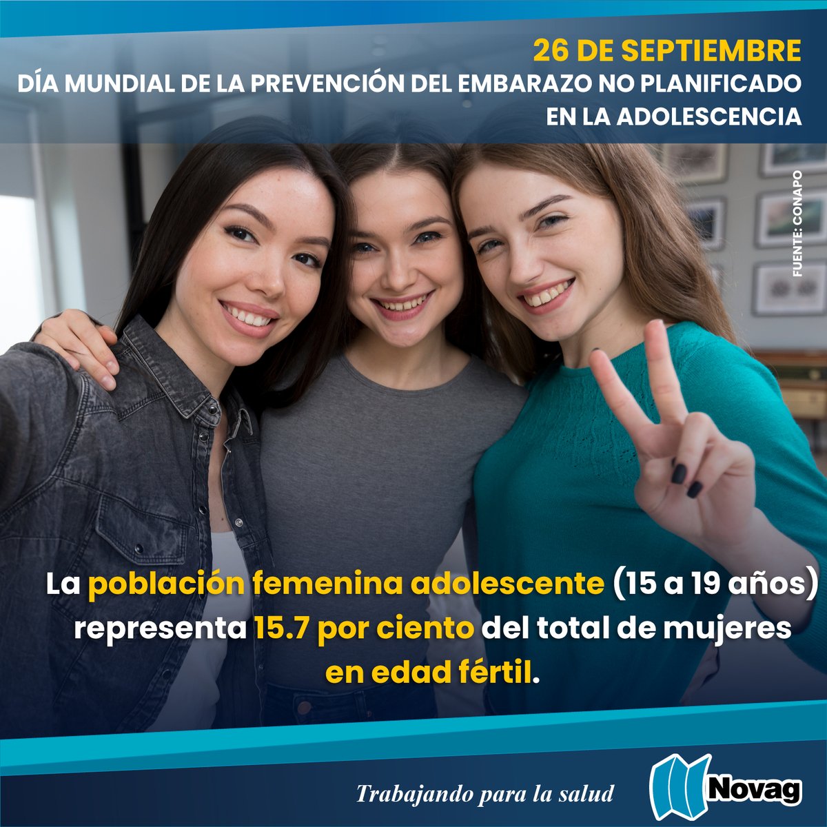 El Día Mundial de la Prevención del Embarazo no Planificado en la Adolescencia fue instaurado en México en 2006. El propósito fue sensibilizar a la gente respecto a este tema que impacta la salud y el desarrollo social y económico de la población.