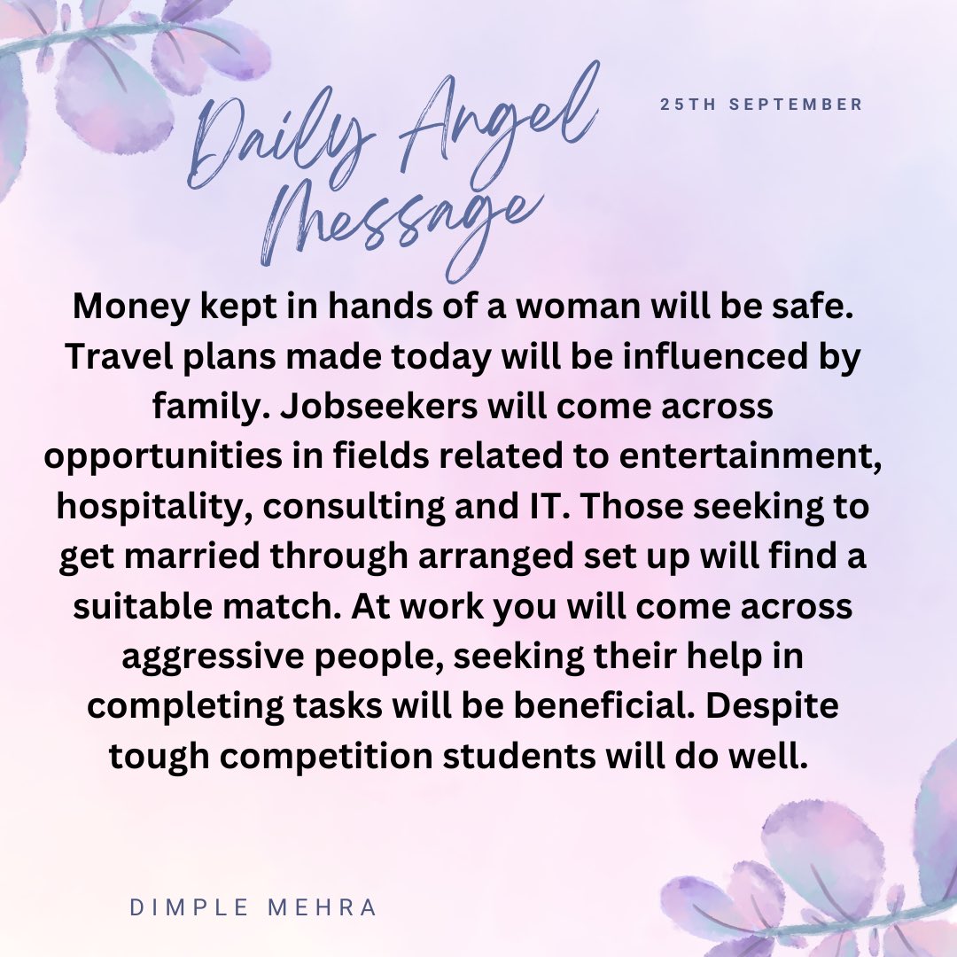 dimplevmehra's tweet image. #daily #angelmessage #TarotReading
