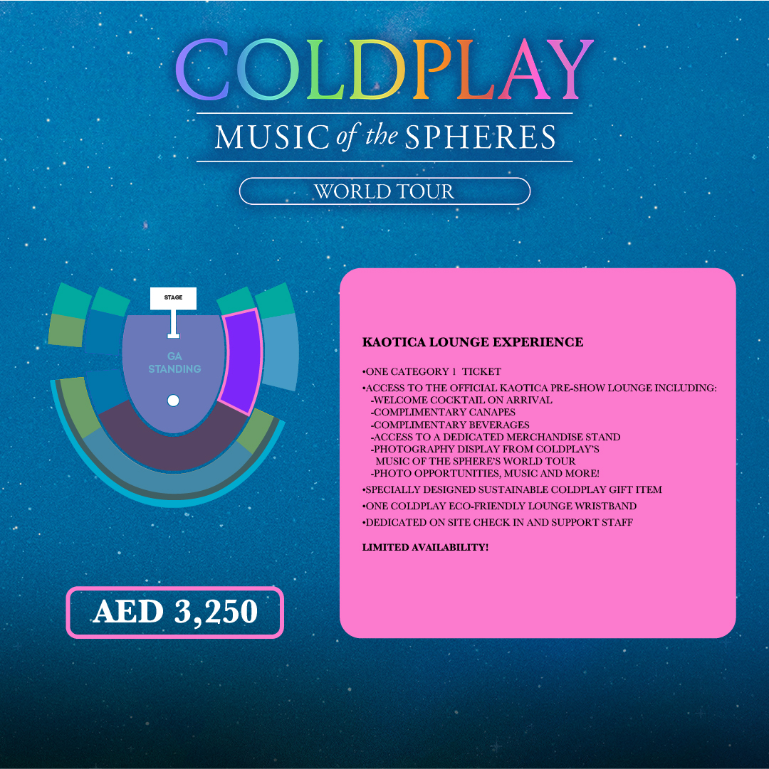 Coldplay concert merchandise in 2025