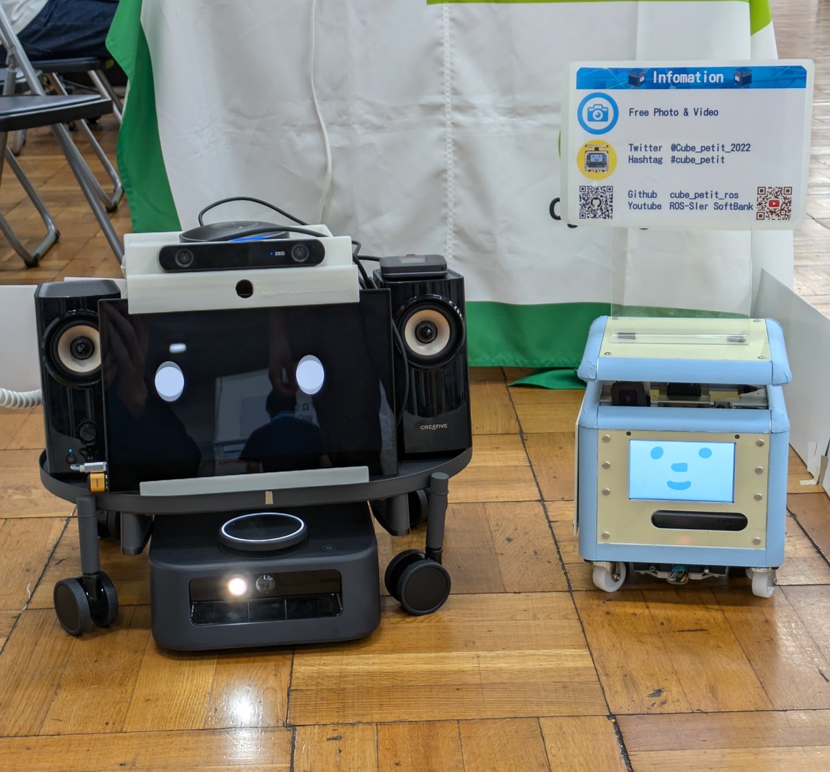 PINTO03091's tweet photo. 集合 Cube petit &amp; EscortAI

#ROSConJP2024 #EscortAI #cube_petit https://t.co/jK73ru5RwD