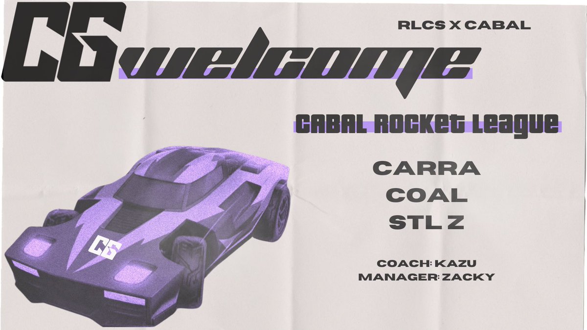 Locking in our team early for RLCS.
Introducing CABAL Rocket League:

🌐<a href="/HTTCszn/">‼️HTTC‼️</a>
🌐<a href="/Coal_RL/">Coal</a> 
🌐<a href="/stl_zz/">stl z</a> 

🧠<a href="/Kazurll/">Kazu</a> 
💼<a href="/ZackyKunRL/">Zacky 火</a> 

See y’all soon…
#MembersONLY