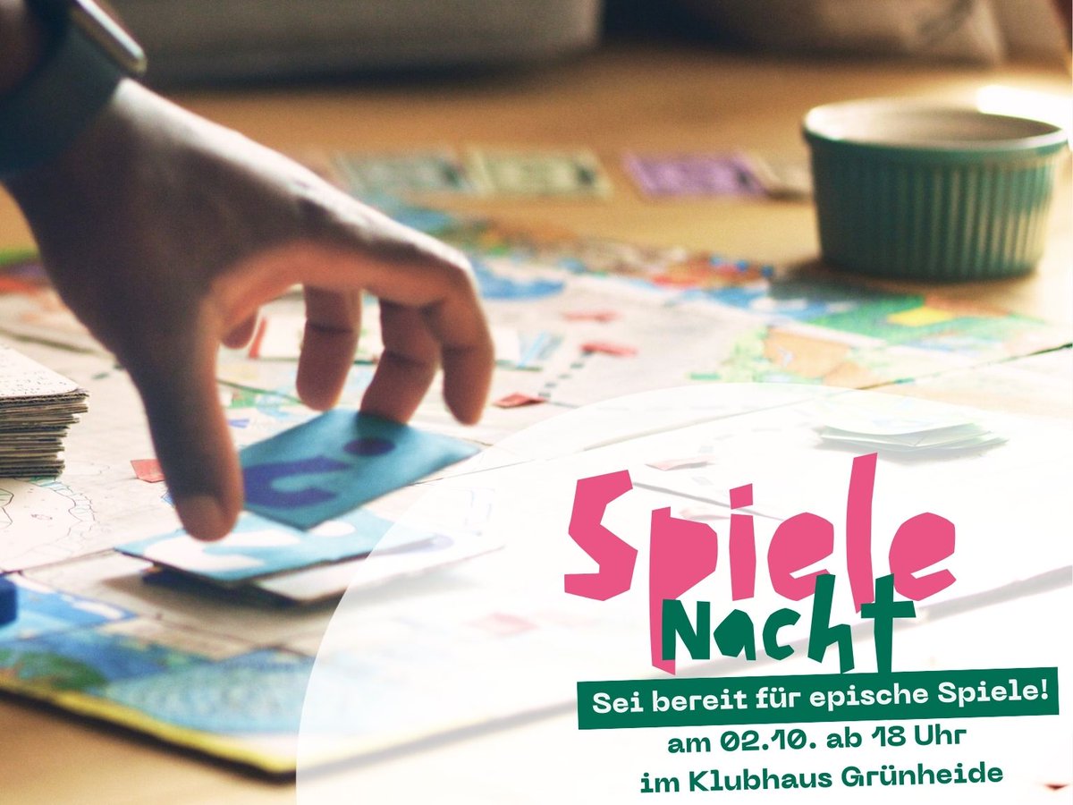 GrNeWe's tweet photo. Ankündigung: Spieletreff um 1 Tag vorverlegt - Epische Spiele geplant - Der Spieletreff wird vom 03.10. auf den 02.10. verschoben. Markiert euch den neuen Termin fett im Kalender, denn wir planen eine Nacht epischer Spiele. Mehr auf  https://t.co/q1vkRkErCc https://t.co/GmqAdlHaor