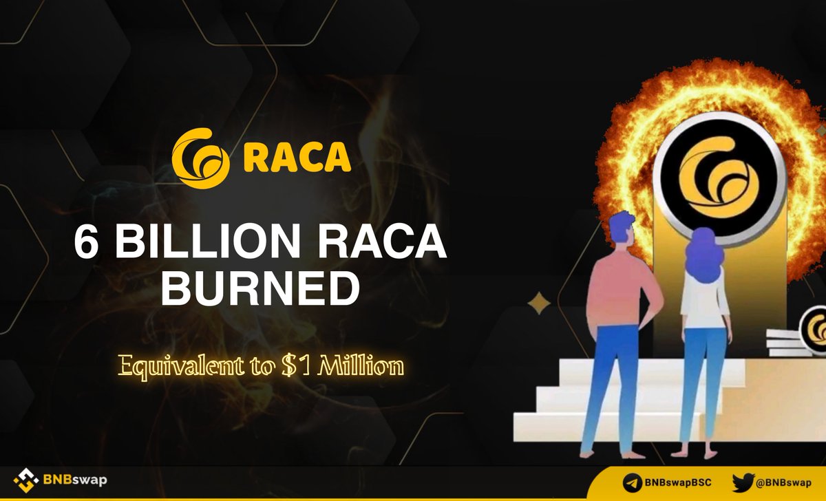 📢 <a href="/RACA_3/">RACA</a> has executed a HUGE burn -- 6 BILLION $RACA tokens, worth over 1 MILLION USDT 🔥🔥

With more burn &amp; surprise on the way, could a #Binance listing be NEXT? 😉

Are you ready to grab some? This could be your best chance to earn BIG
 
Tx
etherscan.io/tx/0xbf50f20f5…

#Raca