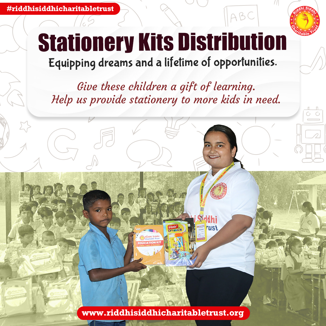 RiddhiSiddhiCT's tweet photo. Distributing stationery kits to children in rural areas, ensuring they have the resources they need to succeed in school.
.
.
#StationeryForSuccess #EmpowerThroughEducation #SupportRuralEducation #EveryChildCounts #ToolsForLearning https://t.co/6gaPT89Onp