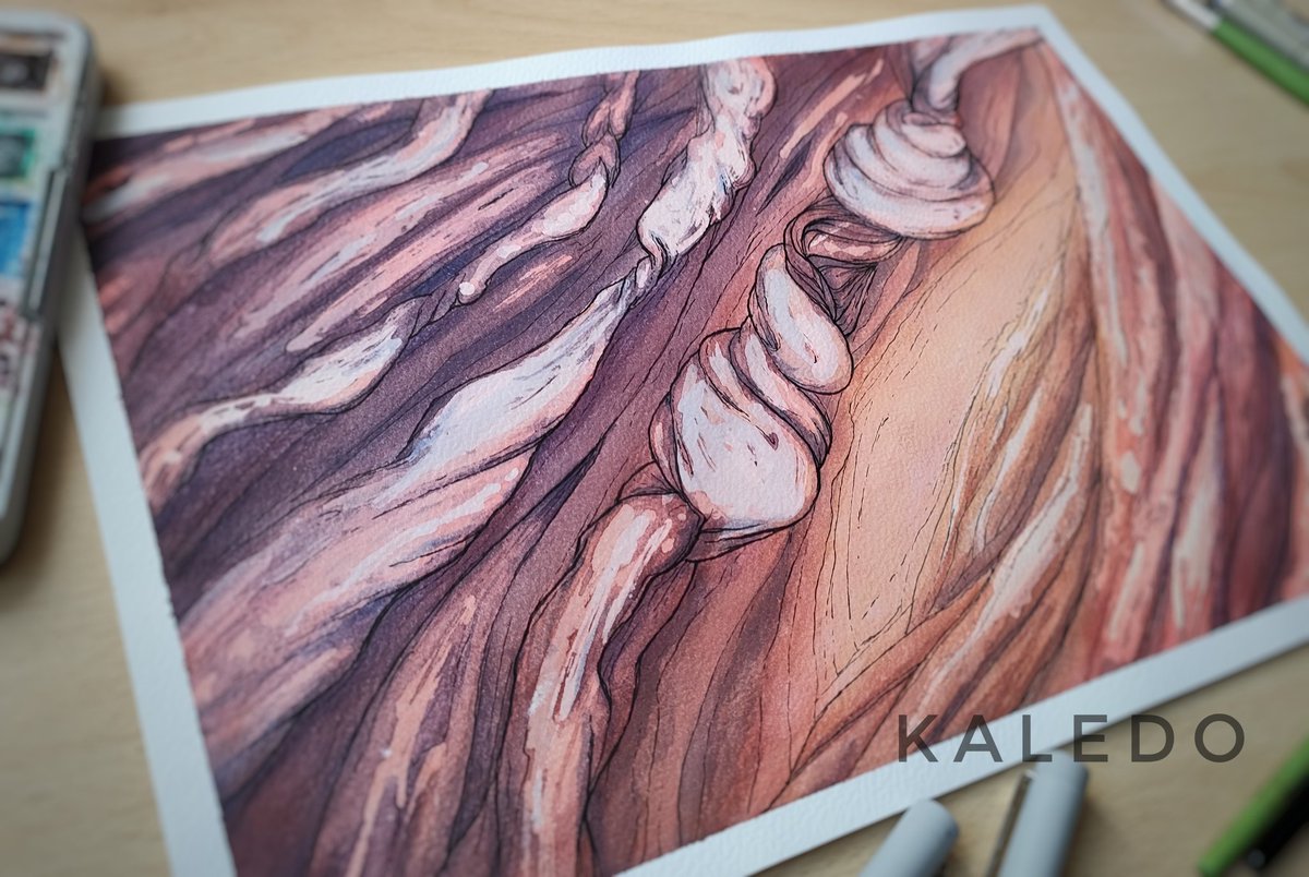kaledo69's tweet image. Some abstract watercolors on paper I did a while ago. I call it my &quot;hair in the drain&quot; phase 
#Watercolors #abstractart  #art
