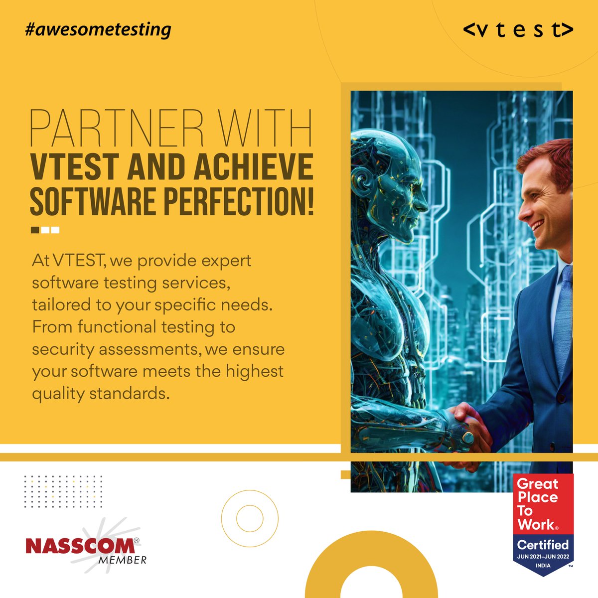 vtestcorp's tweet image. At VTEST, we don’t just test software; we elevate it to perfection!

Ready to transform your product? Let’s connect!

#softwaretestingcompany #softwaretestingservice #qacompanies #qaservices #outsourcesoftwaretesting  #testingjobs #awesometesting #vtest