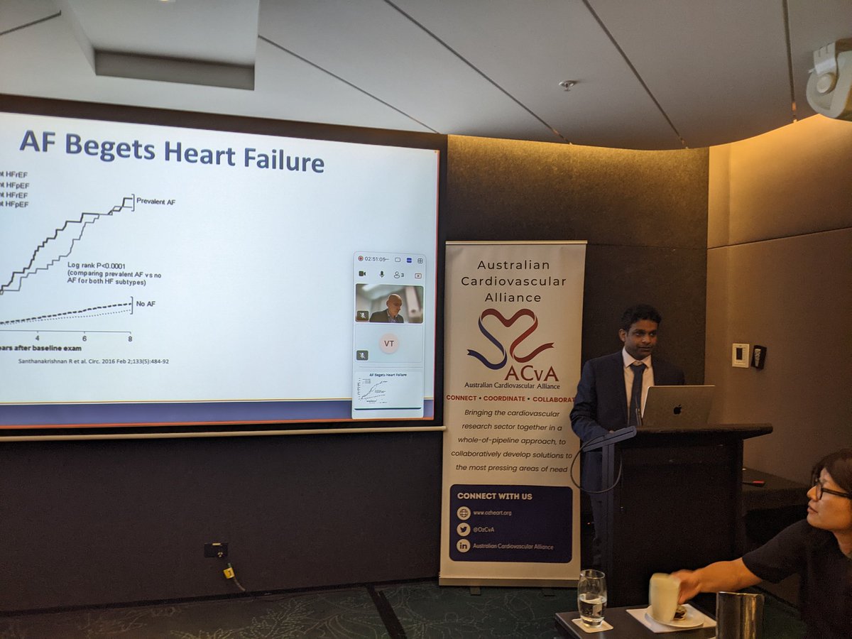 ACvA (@ozcva) on Twitter photo Looking at current interventions and future opportunities, <a href="/JonathanAriya/">Jonathan Ariyaratnam</a> of <a href="/UniofAdelaide/">Uni of Adelaide</a> discusses heart failure and AF at the <a href="/OzCvA/">ACvA</a> Atrial Fibrillation Clinical Theme Workshop.
<a href="/VandenbergJamie/">Jamie Vandenberg</a> <a href="/PrashSanders/">Prash Sanders</a> <a href="/JonKalmanEP/">Jonathan Kalman</a> Looking at current interventions and future opportunities, <a href="/JonathanAriya/">Jonathan Ariyaratnam</a> of <a href="/UniofAdelaide/">Uni of Adelaide</a> discusses heart failure and AF at the <a href="/OzCvA/">ACvA</a> Atrial Fibrillation Clinical Theme Workshop.
<a href="/VandenbergJamie/">Jamie Vandenberg</a> <a href="/PrashSanders/">Prash Sanders</a> <a href="/JonKalmanEP/">Jonathan Kalman</a>