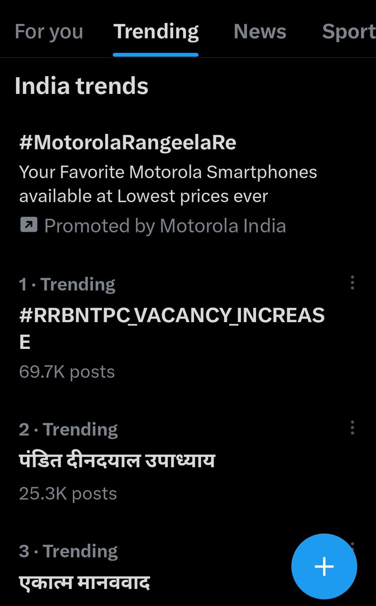ThePradeepRawat's tweet photo. नंबर १
ट्रेडिंग 💯

#RRBNTPC_VACANCY_INCREASE https://t.co/KMluIkuW3P