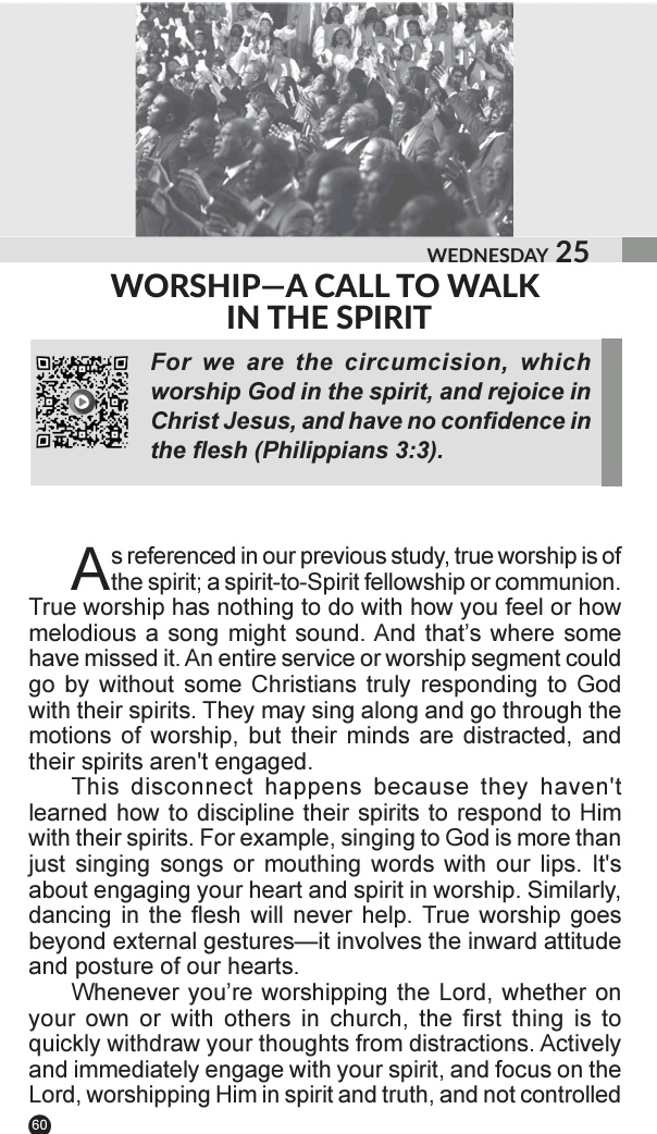 _globalkinglord's tweet photo. RHAPSODY OF REALITIES 25/9/24

WORSHIP-A CALL TO WALK IN THE SPIRIT. https://t.co/5QTI6l7GNl