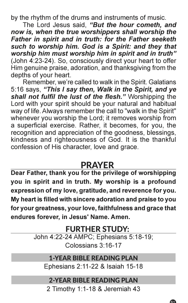 _globalkinglord's tweet photo. RHAPSODY OF REALITIES 25/9/24

WORSHIP-A CALL TO WALK IN THE SPIRIT. https://t.co/5QTI6l7GNl