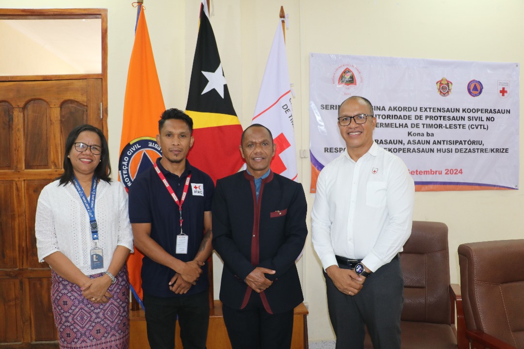 Knot_mac's tweet photo. In a landmark event today, the Timor-Leste Red Cross (CVTL) and the Civil Protection Authority formalized the extension of their Memorandum of Understanding (MoU) for another five years. The signing ceremony was attended by representatives from various NGOs /INGOs and UN Agencies https://t.co/lVhfi0PSZG
