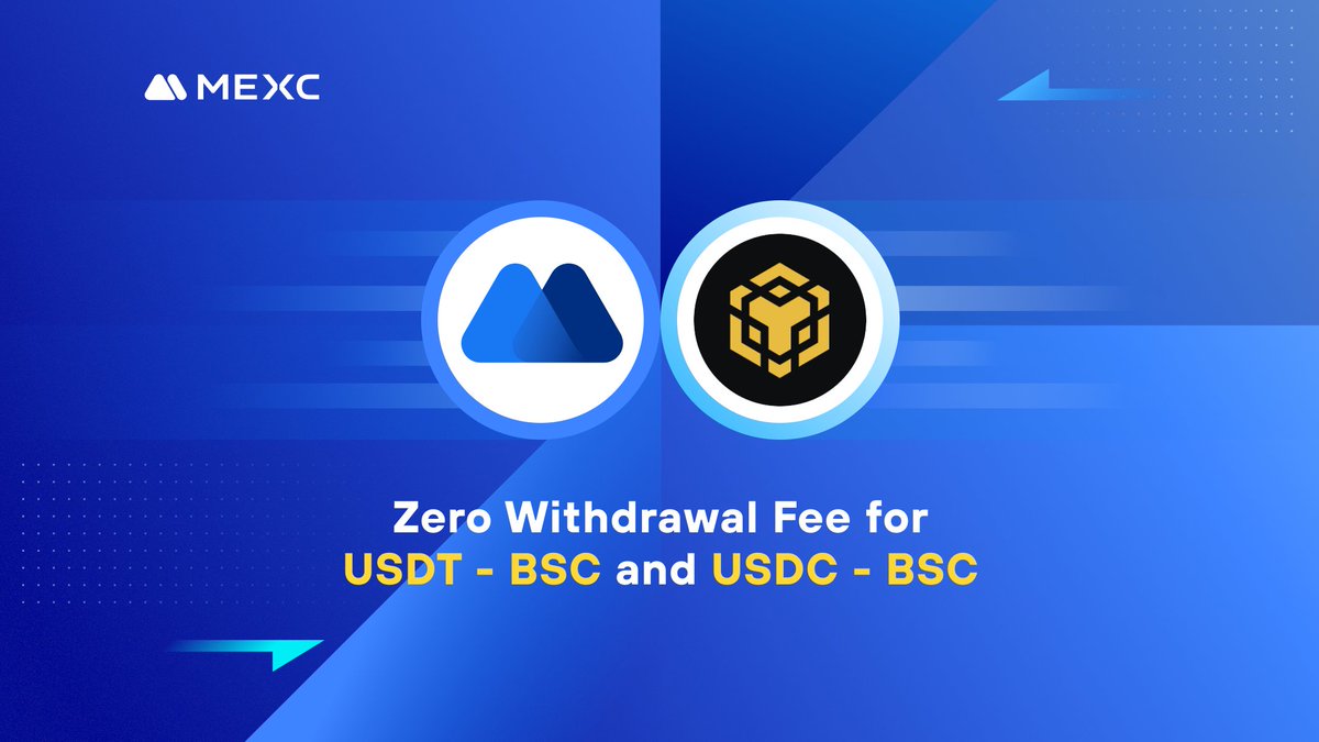Withdraw stablecoins from @MEXC_Official on BNB Smart Chain for FREE and  explore our diverse DeFi ecosystem! 👀