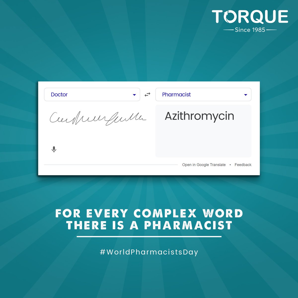 TorqueCorporate's tweet photo. Behind every prescription, there's a pharmacist dedicated to our well-being. Let's take a moment to appreciate their hard work, expertise, and care. Thank you, pharmacists, for making a difference!

Happy World Pharmacists Day!
.
 #PharmacistDay #TorquePharma #HealthcareHeroes https://t.co/v4E0uHrDnu