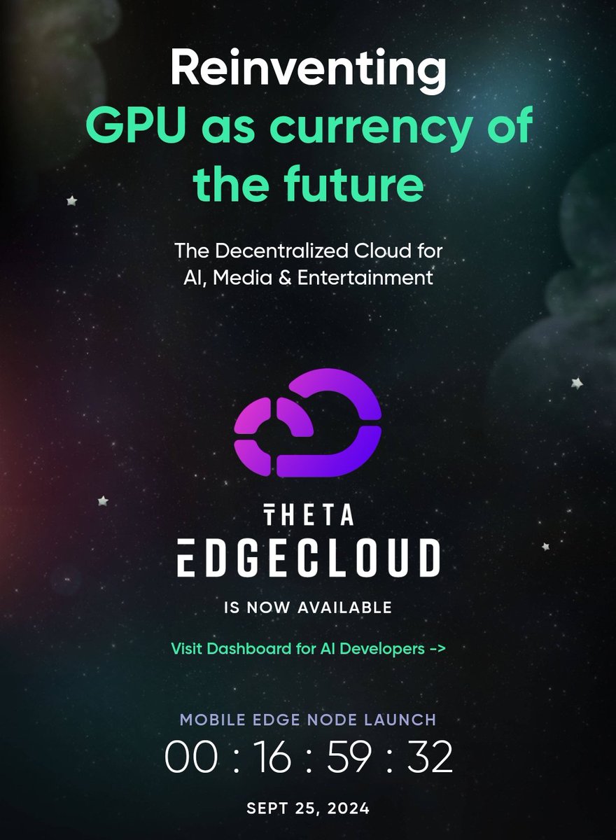 albertalbs's tweet image. #THETA Edge Node Mobile launch in 17 hrs. 
#thetaNetwork #thetatoken