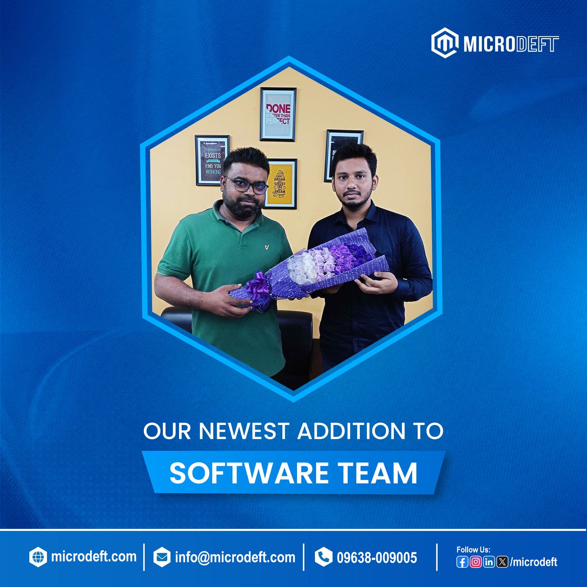 microdeft's tweet image. We’ve got some exciting news,
Welcome to the Microdeft family! 
#Welcome #NewBeginnings #TeamMicrodeft