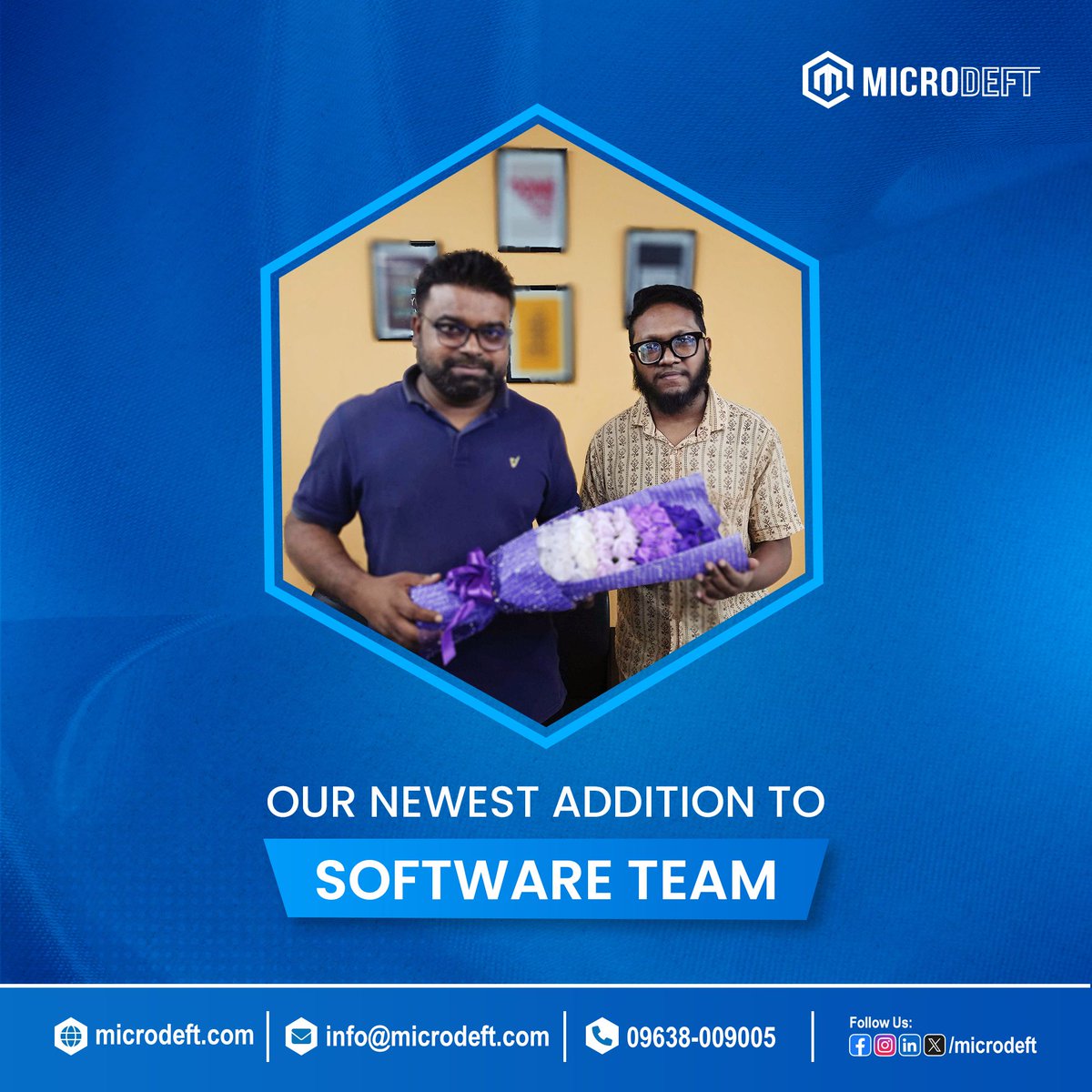 microdeft's tweet image. We’ve got some exciting news,
Welcome to the Microdeft family! 
#Welcome #NewBeginnings #TeamMicrodeft