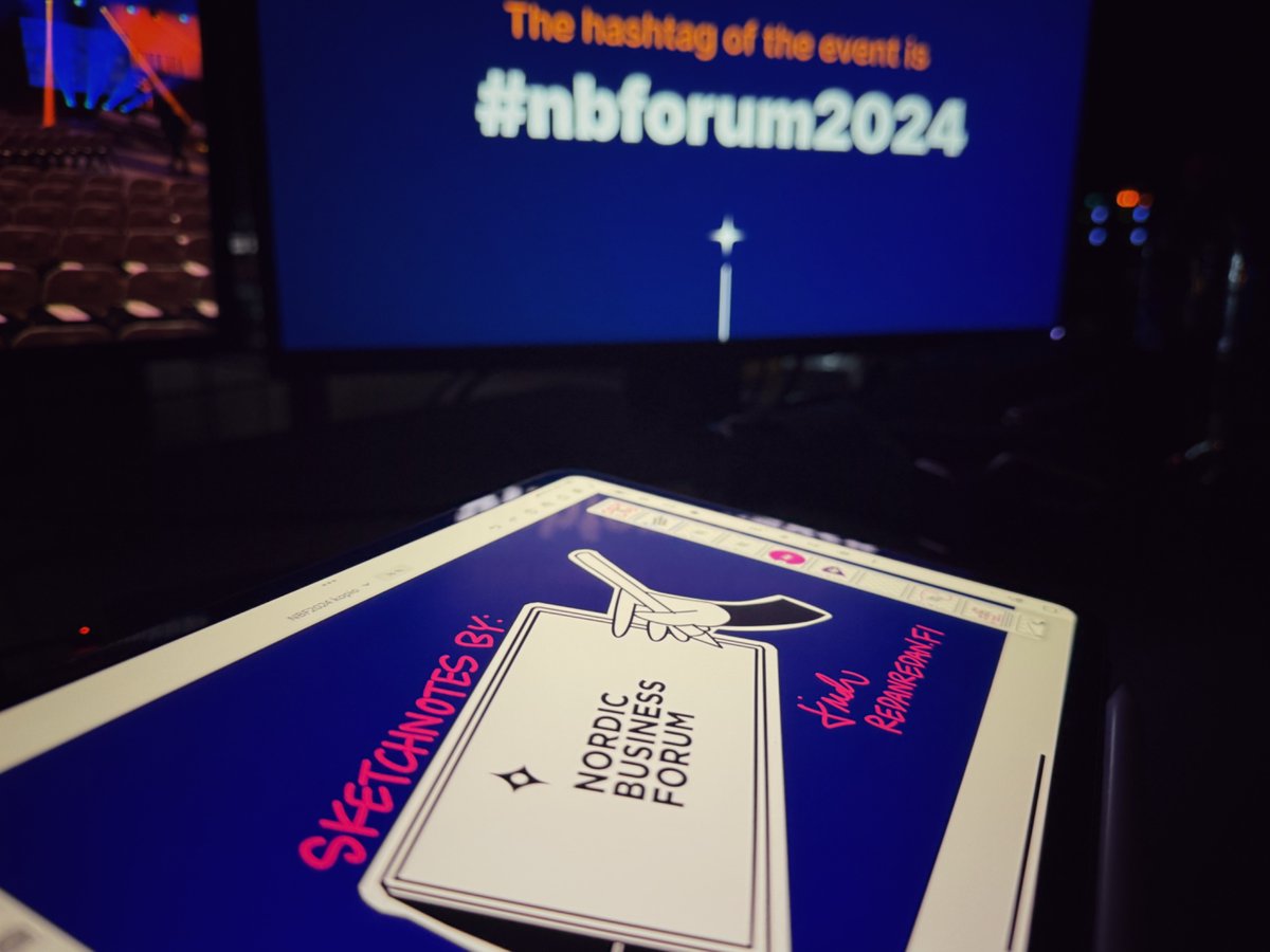 It’s that time of the year! 

Ready for some #graphicrecording at #NBForum2024, #sketchnotes coming right up.