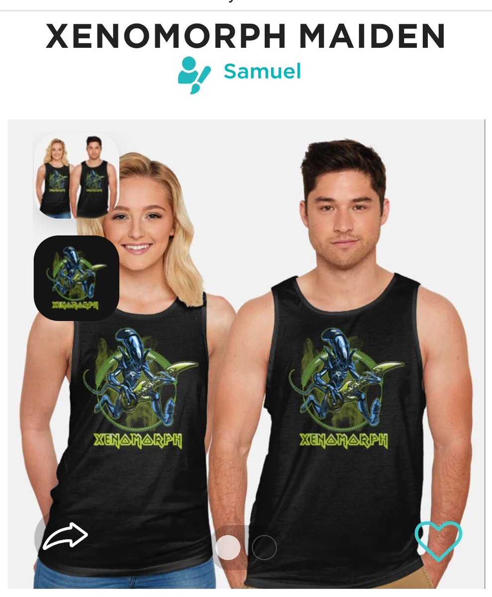 sanvuco's tweet photo. Xenomorph Maiden is a great Mens Basic Tee from our amazing collection of custom fandom inspired products. This product was designed by Samuel, who is part of our exclusive pop-culture inspired artist community.
https://t.co/QOOw1FQk4L…
#alien #HeavyMetal
#tshirts #teefury https://t.co/ZFRmAsQfdS