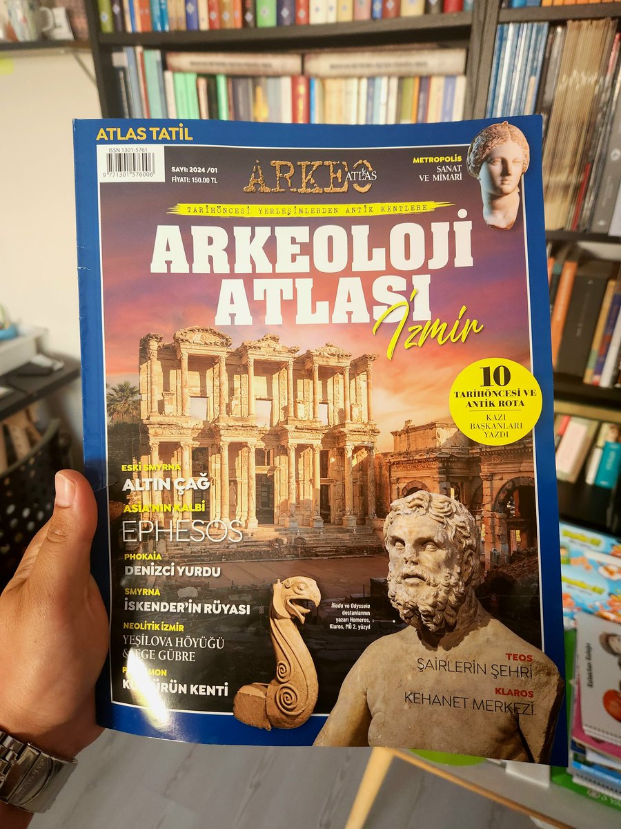 Sonunda geldin, umarım bu akşam seni okuyabileceğim. Kalemi kuvvetli sevgili meslektaşım <a href="/MehmetBezdan/">Mehmet Bezdan</a> ve Haluk hocamızın editörlüğünü üstlendiği İzmir Arkeoloji Atlası burada 👇 dergiburda.com/product/detail…