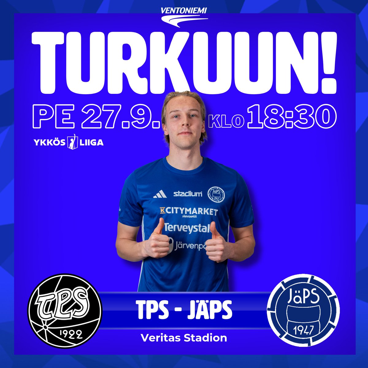 JapsEdustus's tweet image. 🚌Perjantaina Ventoniemi kuljettaa Siniset Turkuun! Venyykö voittoputki neljän ottelun mittaiseksi vai katkeaako lento? Viides sija on tällä hetkellä enää maalieron päässä!

Matsi alkaa klo 18:30 ja Ruutu+ näyttää totutusti ottelun kotisohville!

#ykkösliiga #meneetunteisiin