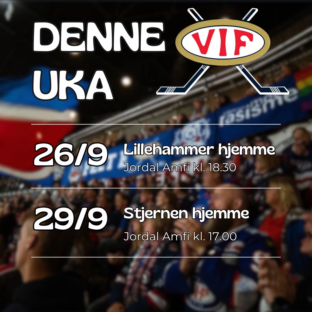 En deilig uke med to hjemmekamper🤝 Vi ses i amfiet ja!