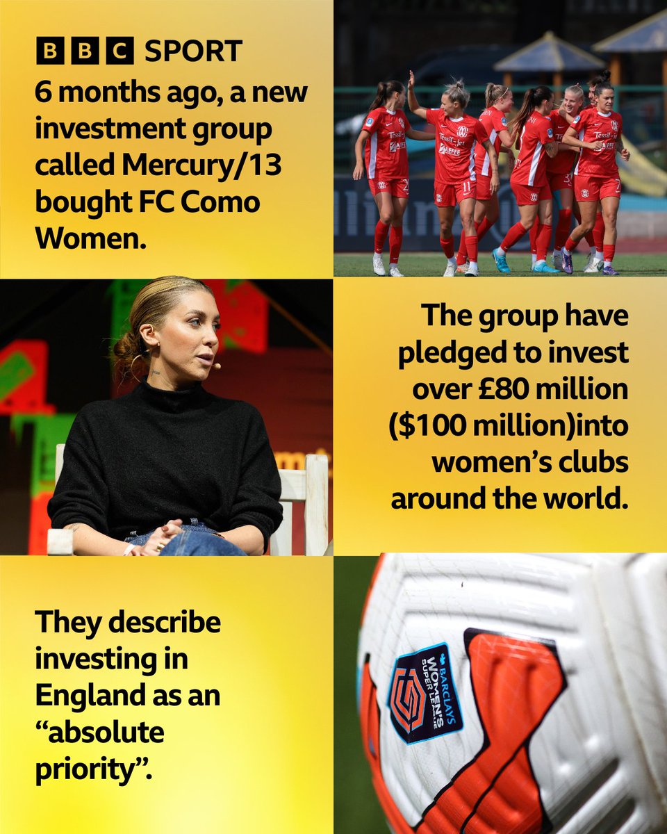Meet Mercury/13, the group investing solely in women's football.

#BBCFootball