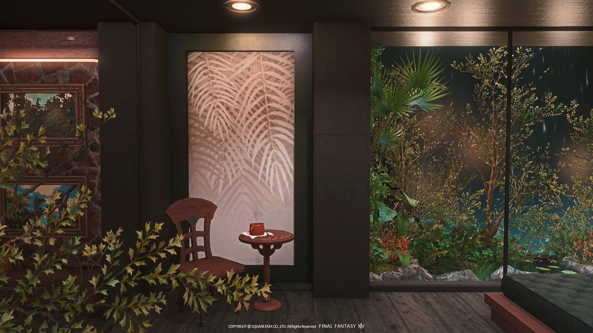 RirikoSoph's tweet photo. 【L size】    

「Verdant drizzle」  #RiriHousing 

🏡Mana-Asura-Mist-4-15

#FF14ハウジング #FF14housing 
#HousingEden #hgxiv https://t.co/DFnk5ZtdWy
