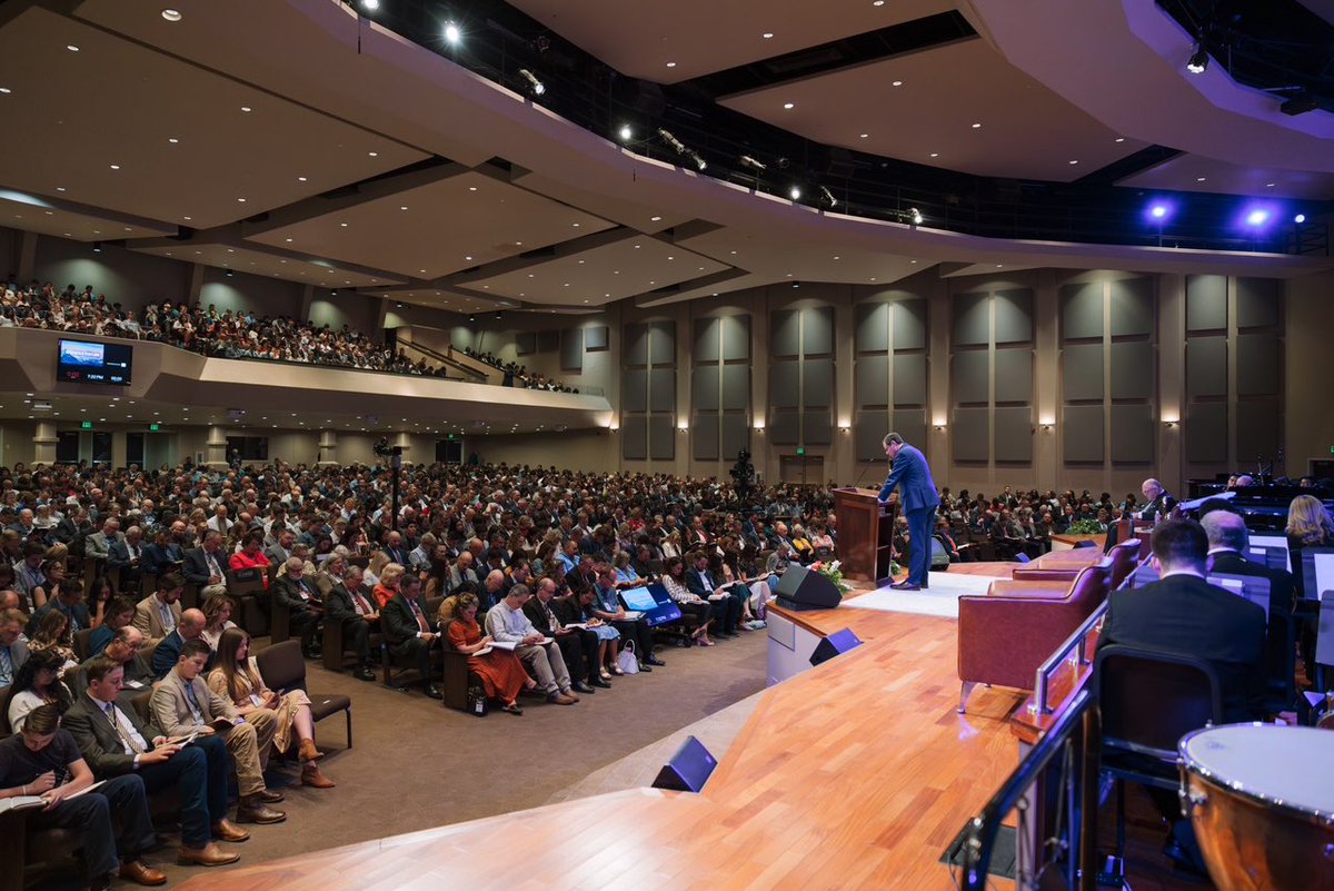 PaulChappell's tweet photo. “If you are with Christ and Christ is in you, even in these days you can have the boldness of Peter and John.”—@Scott_Pauley from Acts 4 @slconference #Courageous #slc24 https://t.co/pekhkFE5dG