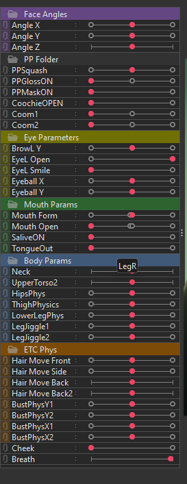 Livetweet thread!

So far we have quite a few more parameters, body movement's getting worked on, its going well