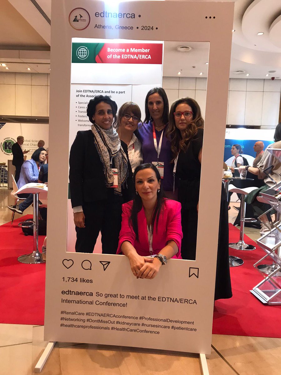 Yunanistan’ da düzenlenen Uluslarası 52.EDTNA/ERCA Kongresinde; 
Sözlü ve Poster sunumlarıyla ülkemizi başarıyla temsil etmenin gururu ve onurunu yaşadık.
Herkese sonsuz Teşekkürler.