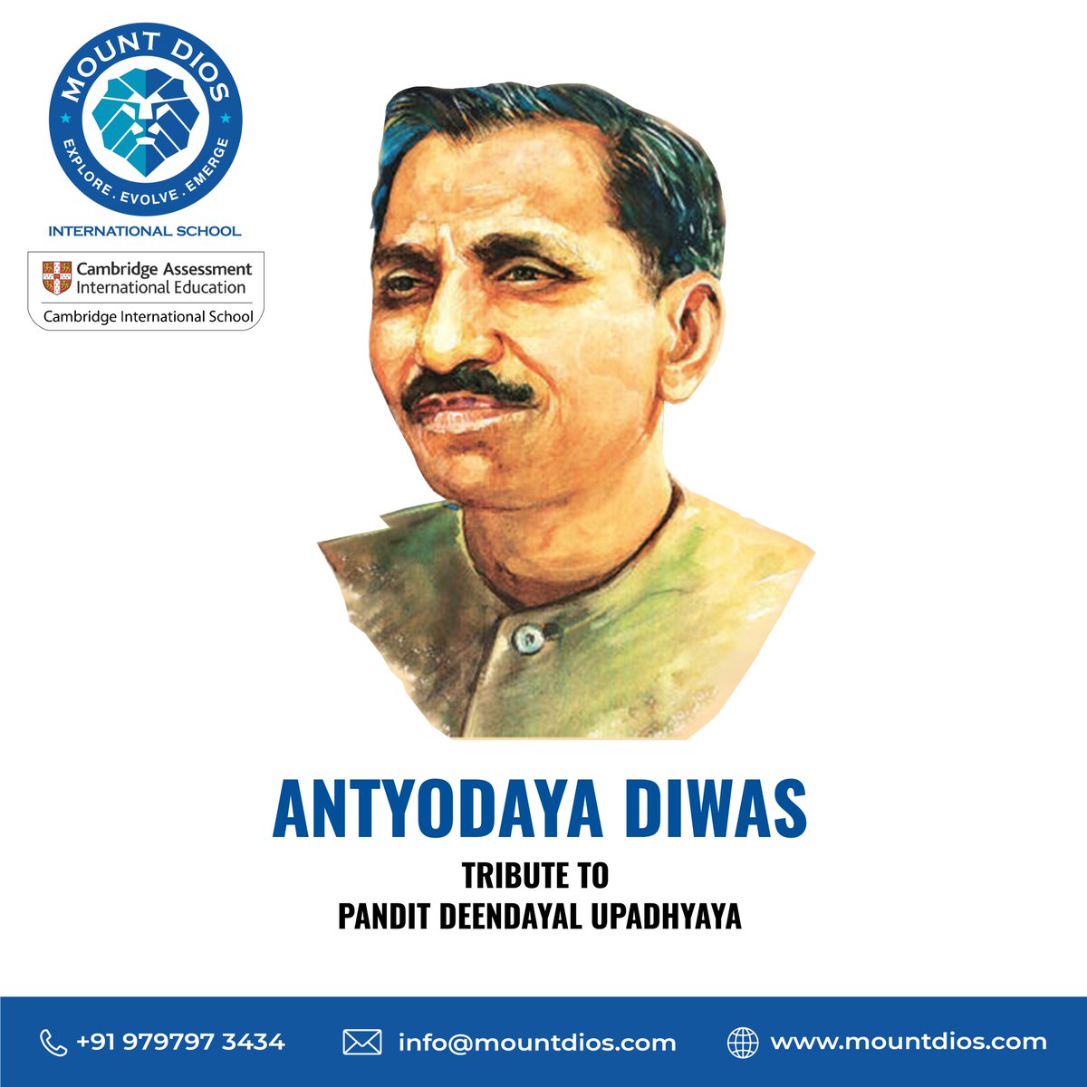 Antyodaya Diwas
#AntyodayaDiwas #MountDios #MDIS