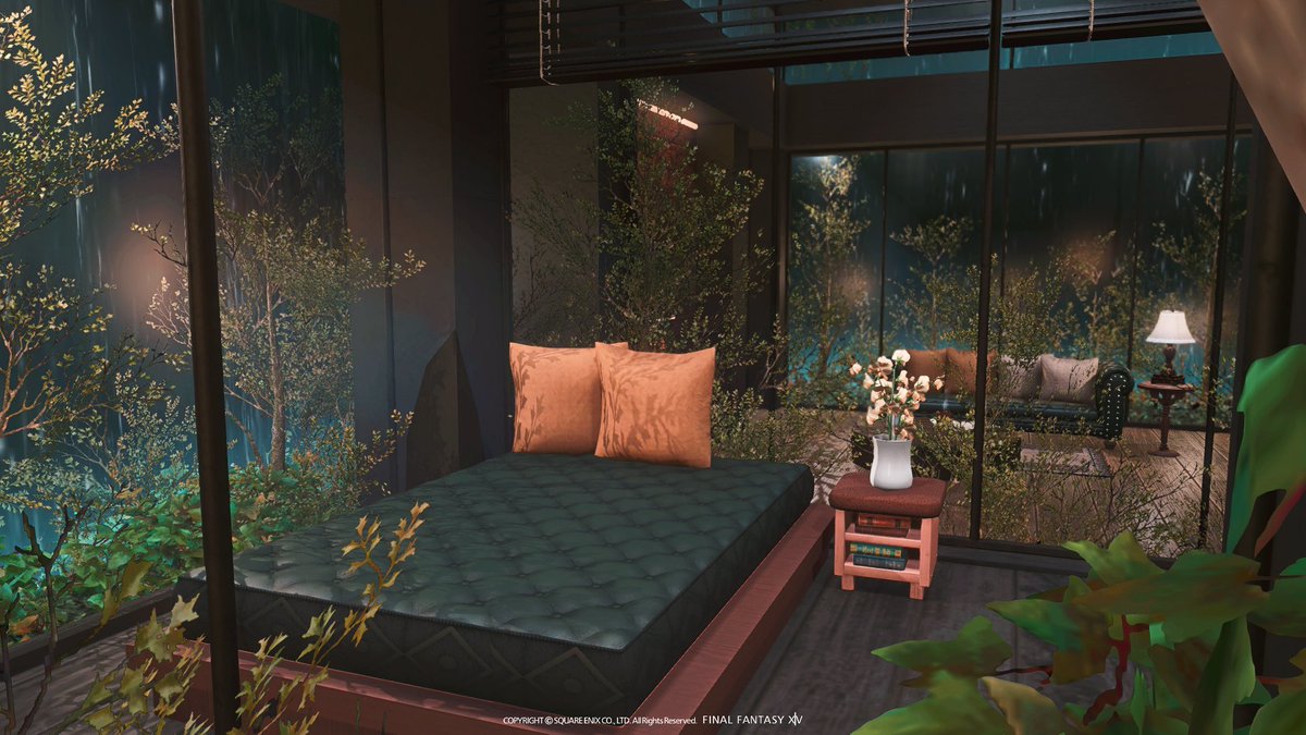 RirikoSoph's tweet photo. 【L size】    

「Verdant drizzle」  #RiriHousing 

🏡Mana-Asura-Mist-4-15

#FF14ハウジング #FF14housing 
#HousingEden #hgxiv https://t.co/DFnk5ZtdWy