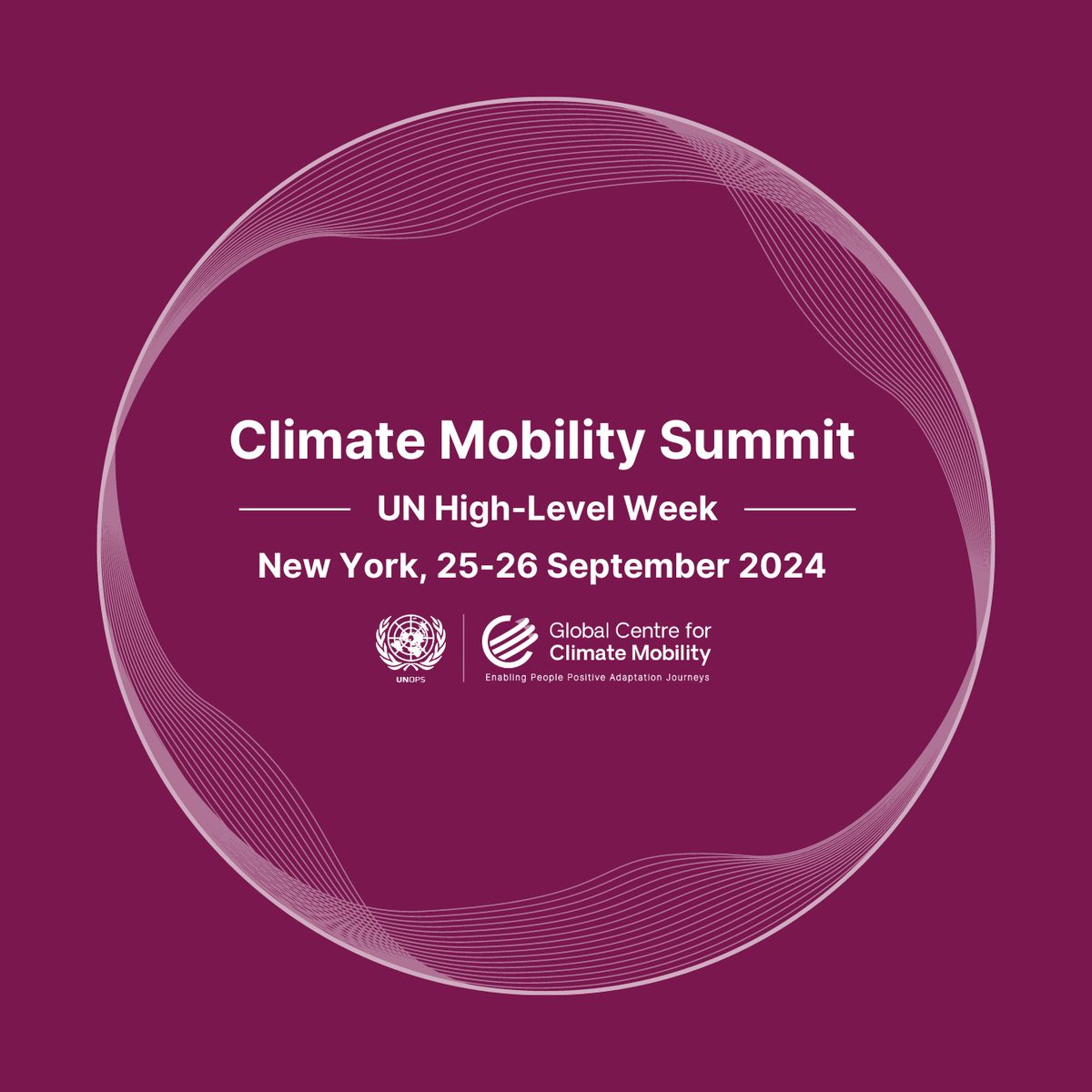 📣 Can't make it to the Climate Mobility Summit in NYC? Watch the live stream!

🗓️ Dates and Times (ET):
Wednesday, 25 September 2024 - 10:30AM - 7:30PM.
Thursday, 26 September 2024 - 10:30AM - 6:30PM

🔗 Livestream link: us02web.zoom.us/webinar/regist…
