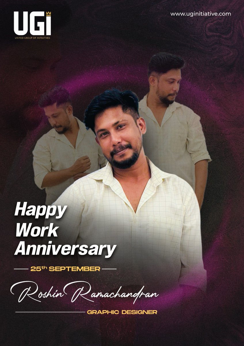 ugi__group's tweet image. Happy Work Anniversary to Roshin Ramachandran! 🎉 Your dedication and creativity as a Graphic Designer have made a lasting impact on our team. Here's to many more successful years ahead! 🙌✨

#workanniversary #teamspirit #graphicdesigner #celebratingyou #ugi
