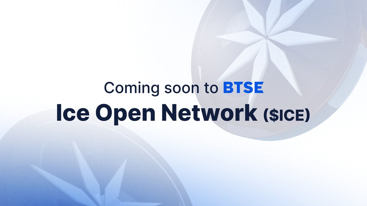 BTSE_Official's tweet photo. 🚨 New Listing ALERT! 🚀

$ICE ⏰

@ice_blockchain is launching on #BTSE soon.

Discover Ice Open Network #ION, where blockchain innovation meets real-world utility. ❄️

🏡: https://t.co/iFbLlrmzvm

#NewListing https://t.co/jFqgEQilZy