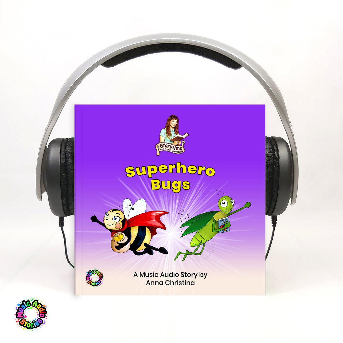 StorytimewithAC's tweet photo. My new @musicaudiostory, #SuperheroBugs was specially written and composed for #MCMComicCon and has been performed at ExCel London and the NEC in Birmingham many times. I'm so excited that it's now available on retail and library platforms! 🎵💜🐝
#Superheroes #audiobook #OutNow https://t.co/KsF4S1GBve