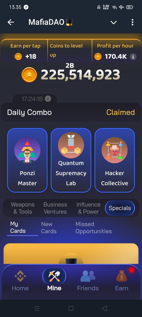 denzy_33's tweet photo. Daily $Combo
My Corp
https://t.co/HHx8qQbnB1
MafiaDAO
👉 Daily Riddle: Accountant
https://t.co/38uNgNnZFy
GalaCoin
https://t.co/GS4aLGoIN4
CatID Paws
https://t.co/MIABnr4zzP
#Dailycombo #Mycorp #MafiaDao #GalaCoin #Catidpaws #TON #Tap2Earn https://t.co/qSY3XY8gim