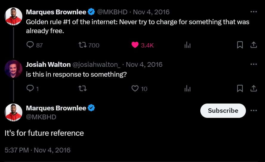 imbibingnoob's tweet photo. We got MKBHD advicing future MKBHD before GTA 6 https://t.co/twc0rSL7fq