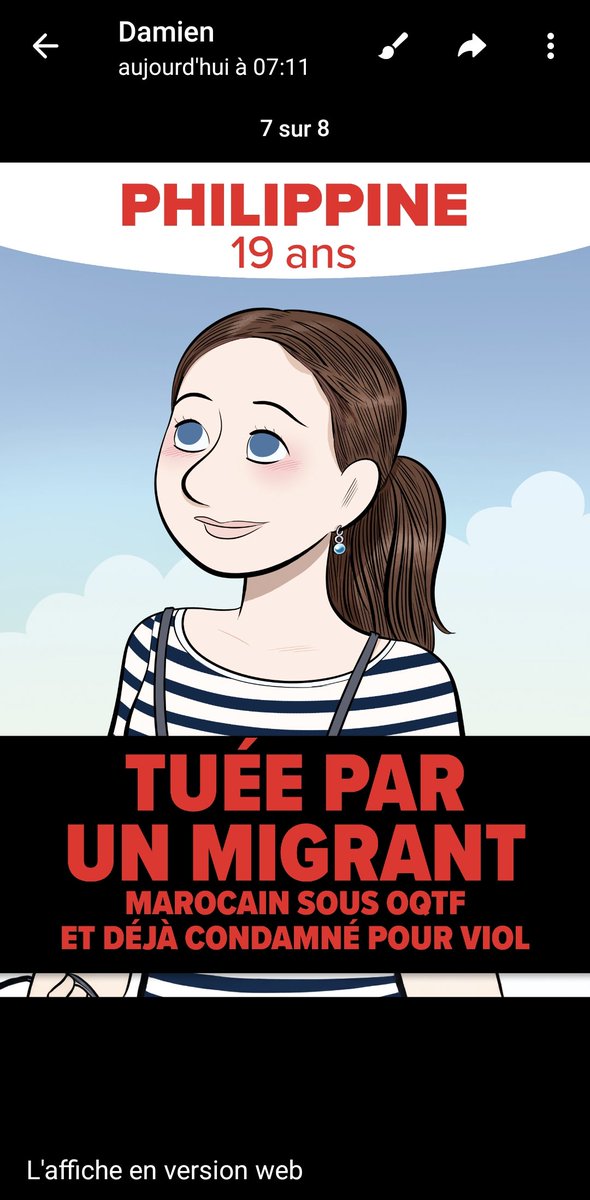 RafaelSereti's tweet image. 🔥Philippine, 19 ans, tuée par un migrant marocain sous Oqtf et déjà condamné pour viol. 

Didier Migaud, le nouveau garde des Sceaux a déclaré "Le laxisme de la justice n'existe pas".

Il faut arrêter de prendre les Français pour des cons.

#Francocide 
#Philipine
