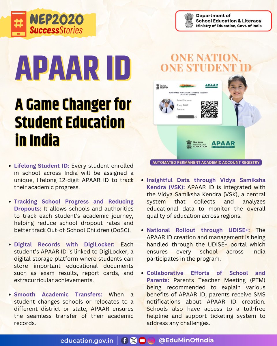 Ministry of Education tweet media