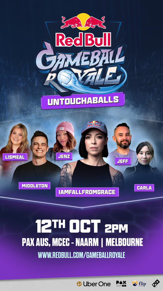 imfallfromgrace's tweet photo. Introducing Team Untouchaballs 🤾🏻‍♀️🔥

If you’re going to PAX make sure you come by and support the best team on the field 😏

So pumped to have everyone on the team! @fitforpurposetv @CarlaStreams @Jenzlinger @ChrisLMiddleton @redbullau 🫡 https://t.co/7uXNohQqtN